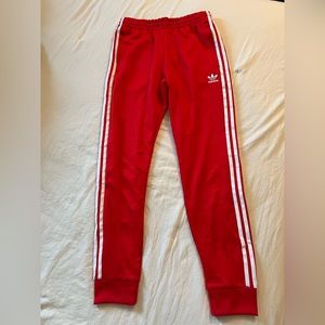 Men’s Red Adidas Track Pant